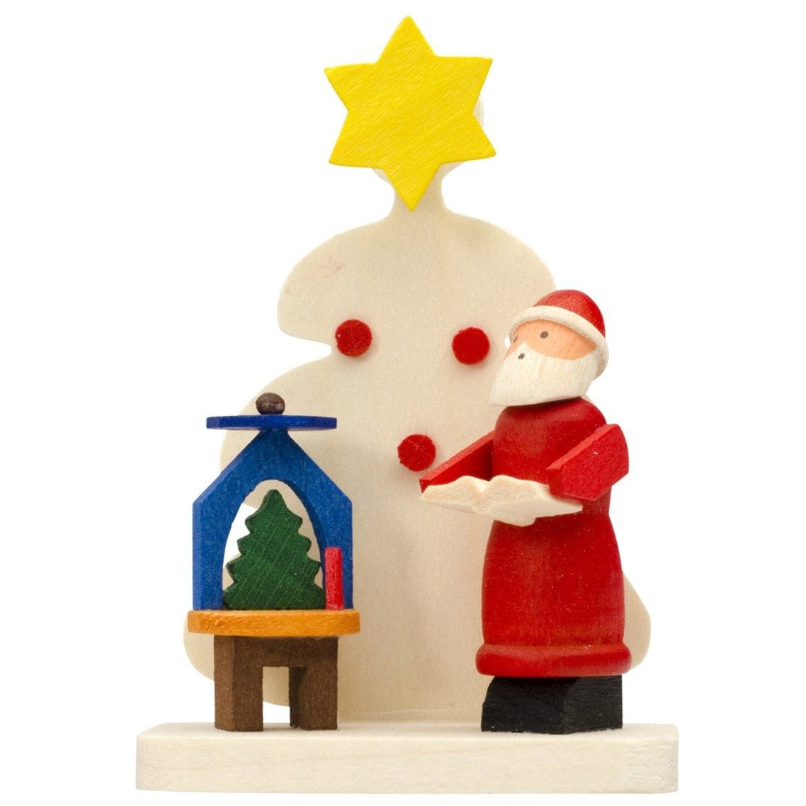 Under the Tree with Santa - Pyramid and Song Book - Christmas tree decoration